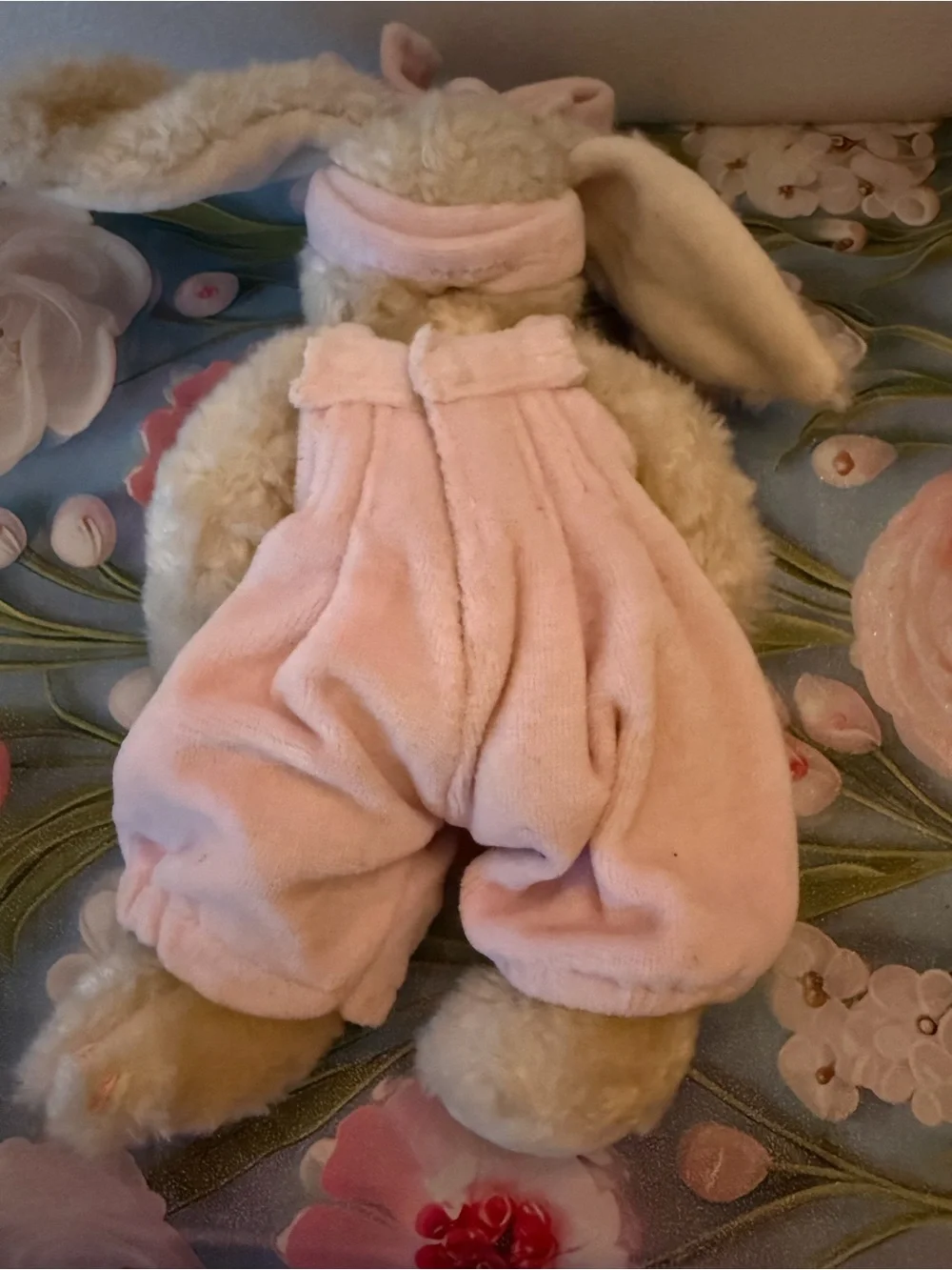 Boyd’s Retired Bears Lavinia Rabbit 1996 Pink Overalls & Bow